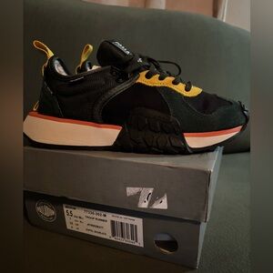 Palladium Kids' Black and Yellow Sneakers